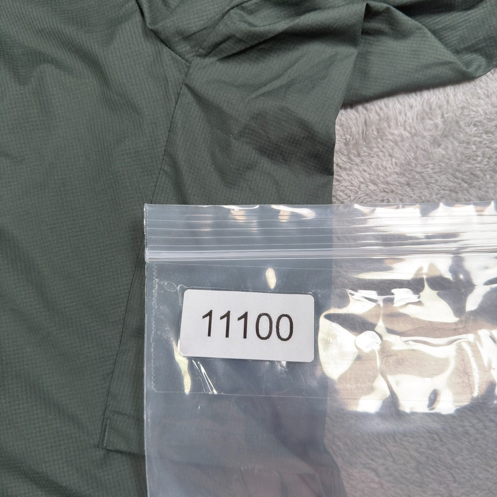 Lululemon Active Jacket Mens Small Green Hooded Reflective Lightweight Full Zip - Picture 11 of 11